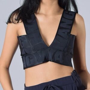 Alexander Wang | Black Bralette Crop Top